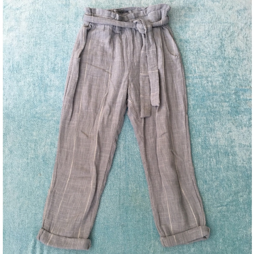 Free People Paperbag Linen Pants - Picture 7 of 8